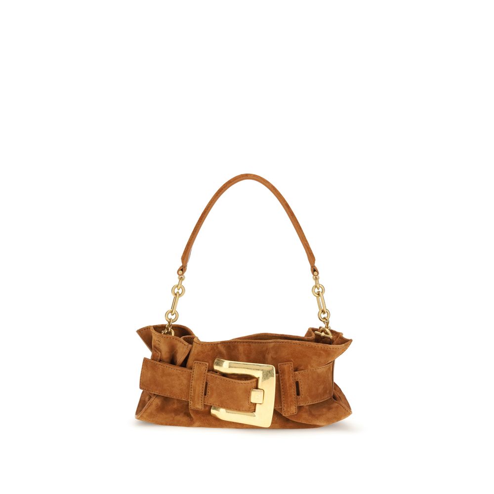 Balmain Beige Calf Leather Bos Taurus Shoulder Bag | Regal Royce