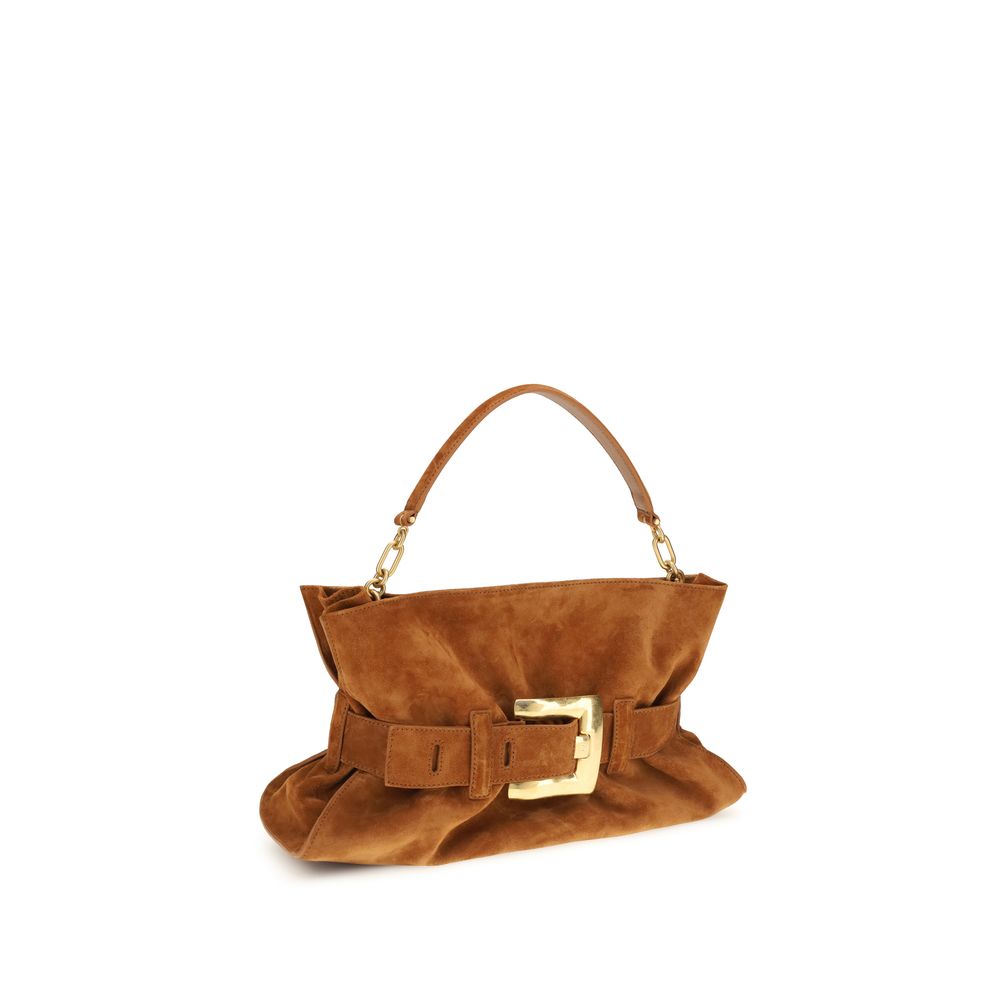 Balmain Brown Calf Leather Bos Taurus Handbag | Regal Royce