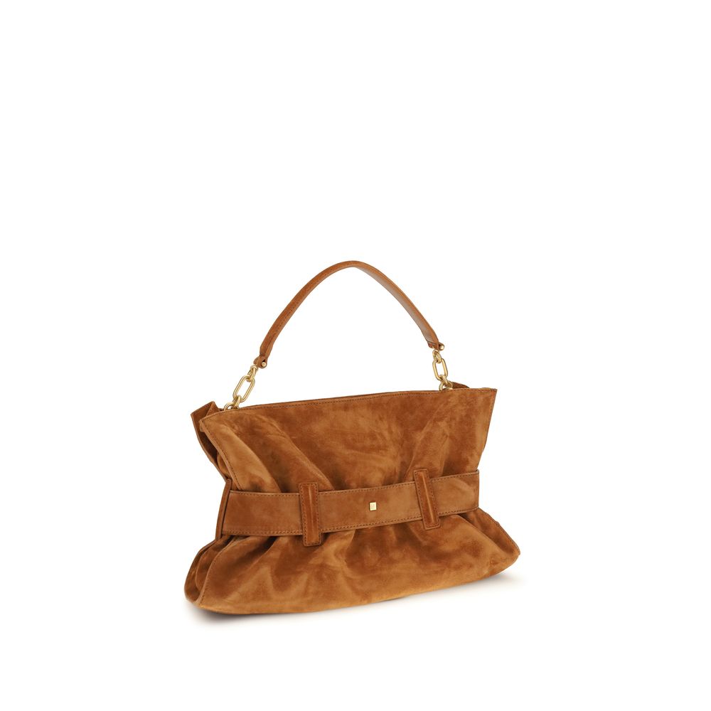 Balmain Brown Calf Leather Bos Taurus Handbag | Regal Royce