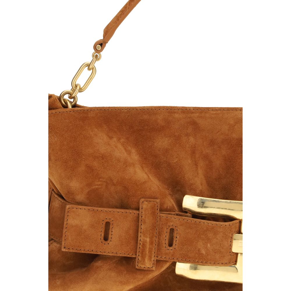 Balmain Brown Calf Leather Bos Taurus Handbag | Regal Royce