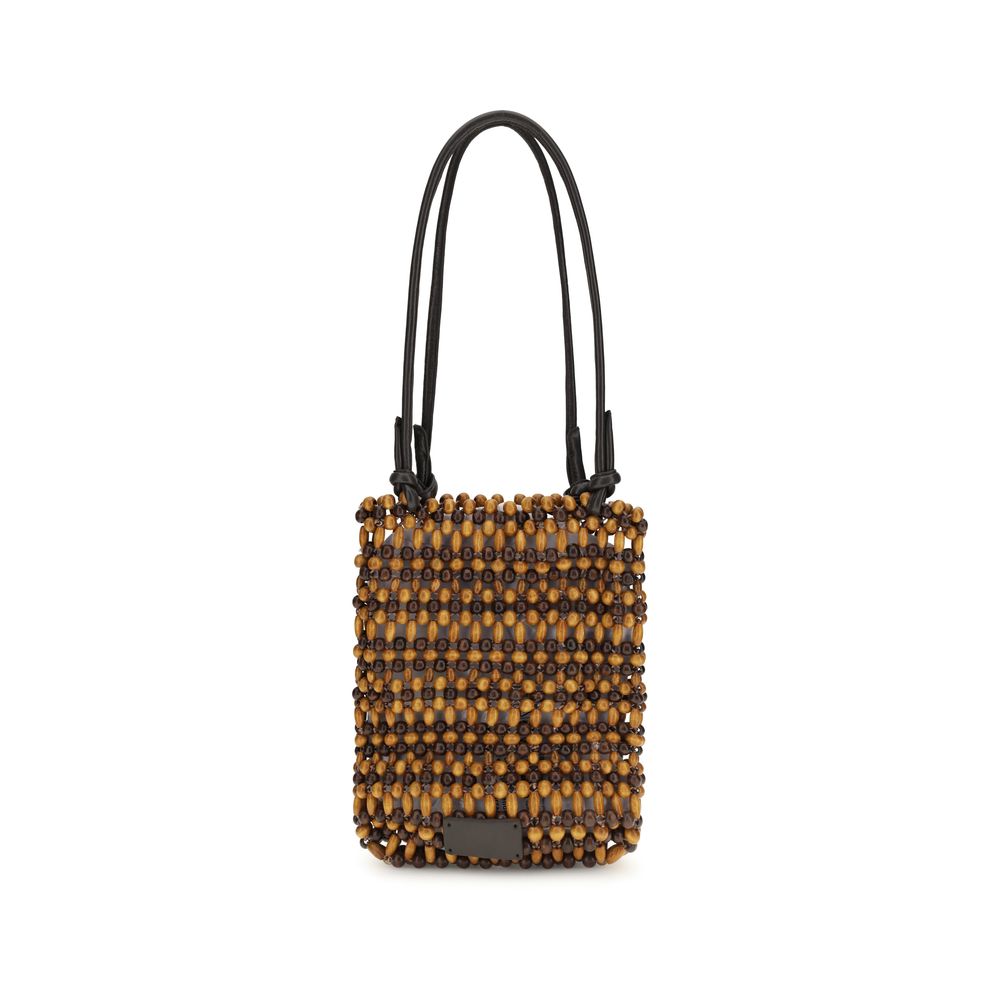 Staud Brown Wood Shoulder Bag | Regal Royce