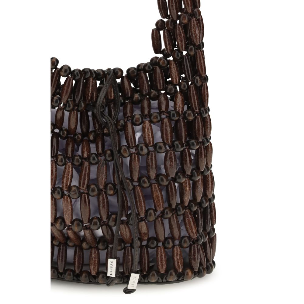 Staud Brown Wood Shoulder Bag | Regal Royce