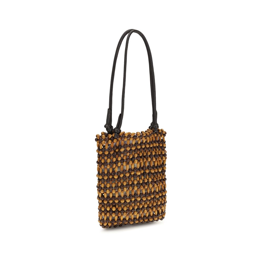 Staud Brown Wood Shoulder Bag | Regal Royce