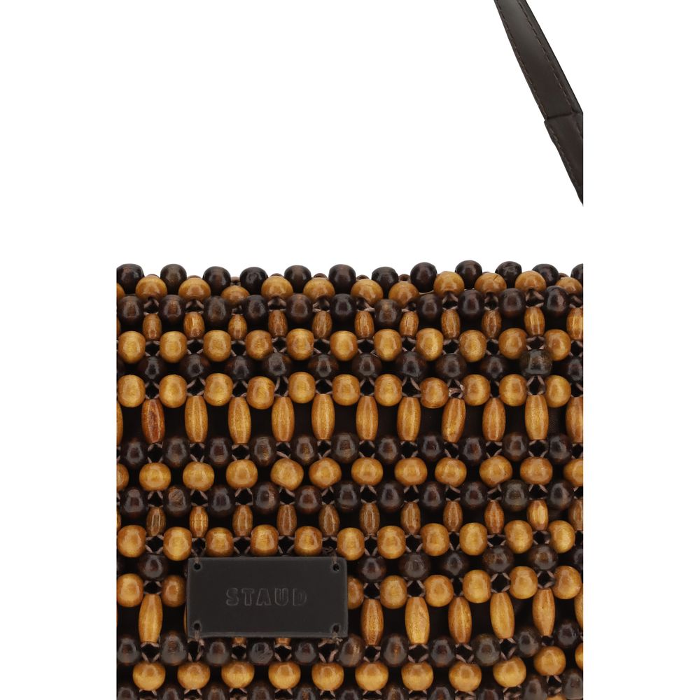 Staud Brown Wood Shoulder Bag | Regal Royce