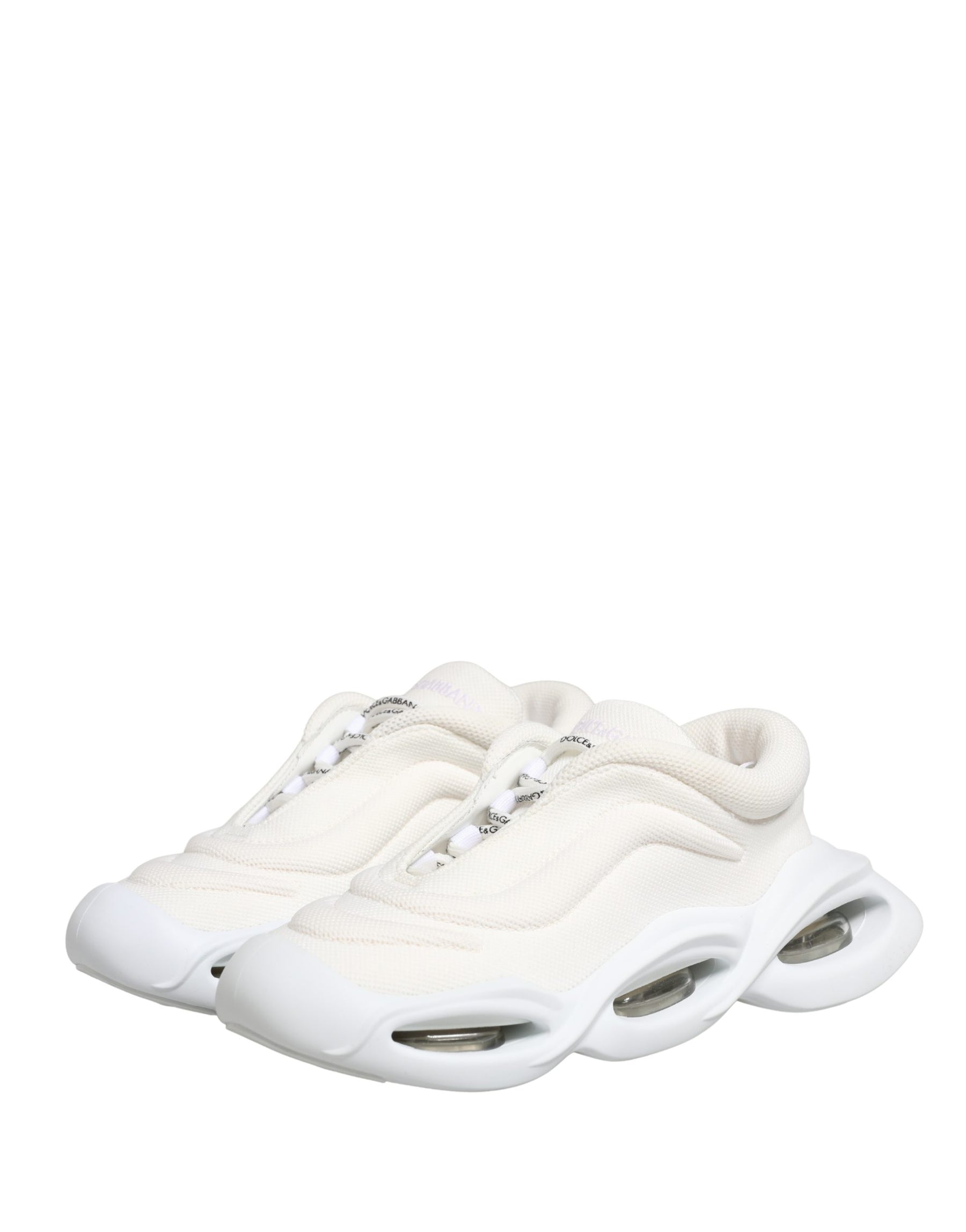 Dolce & Gabbana White Slip On Wave Low Top Sneakers Shoes | Regal Royce
