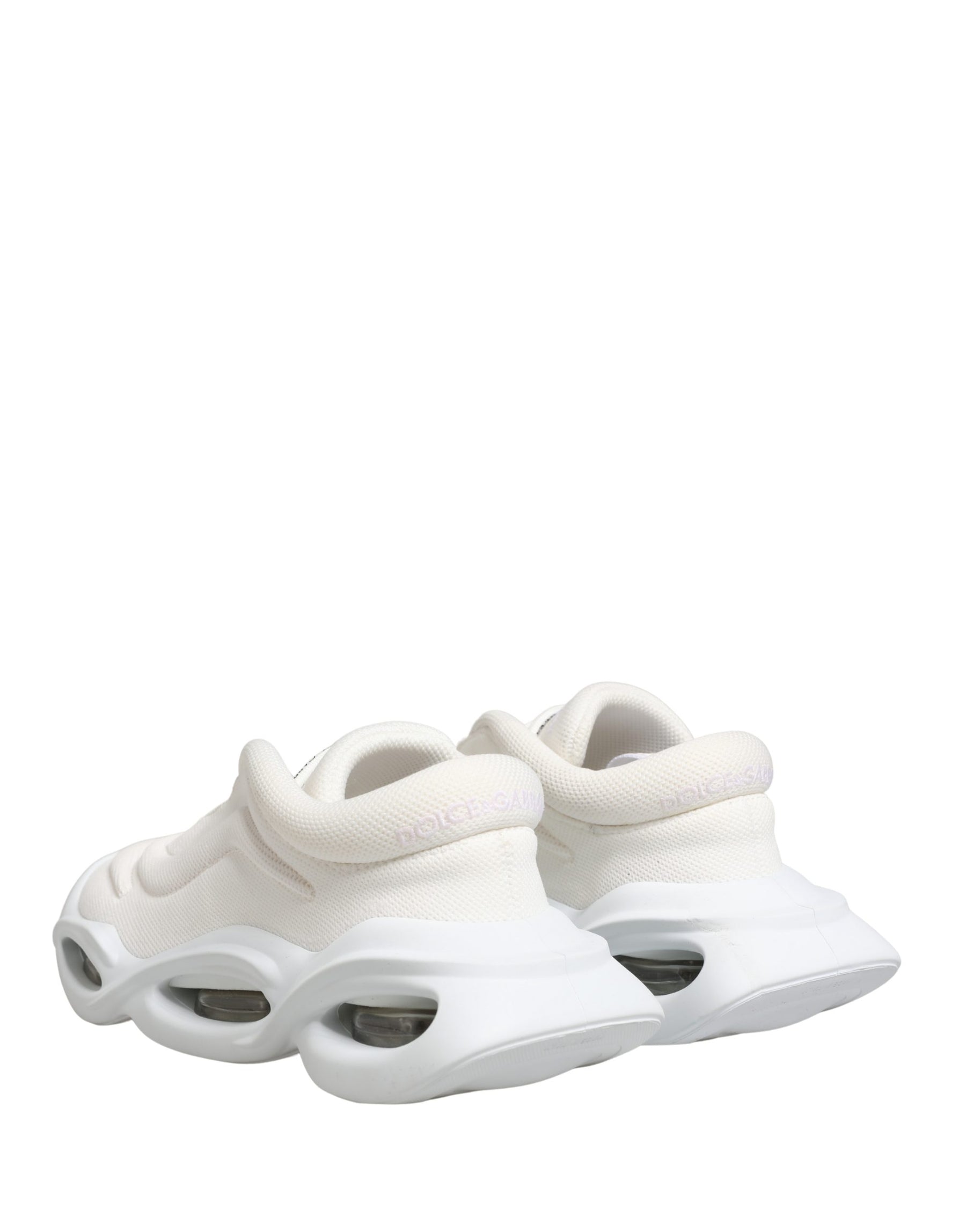 Dolce & Gabbana White Slip On Wave Low Top Sneakers Shoes | Regal Royce