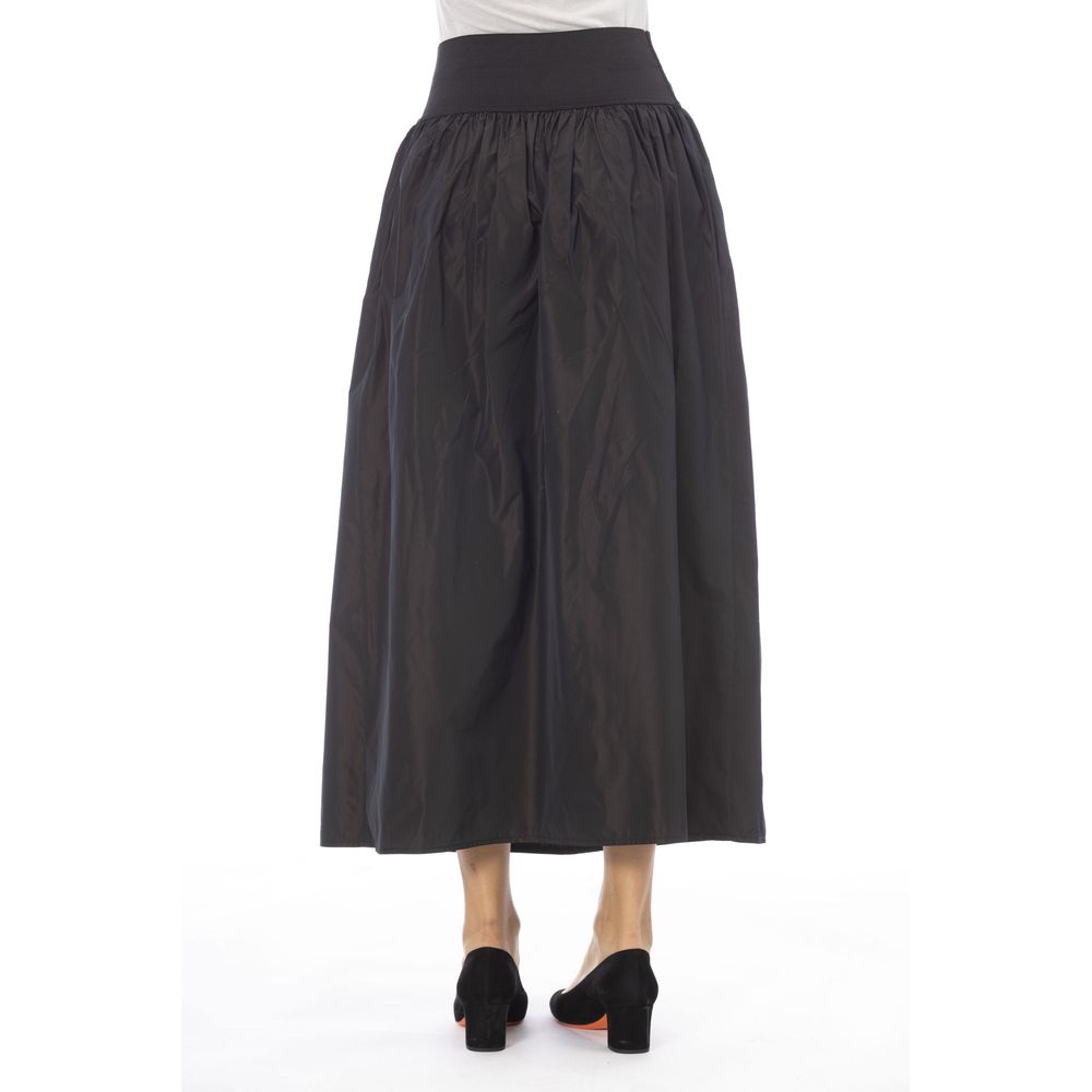 Alpha Studio Brown Polyester Women Skirt | Regal Royce