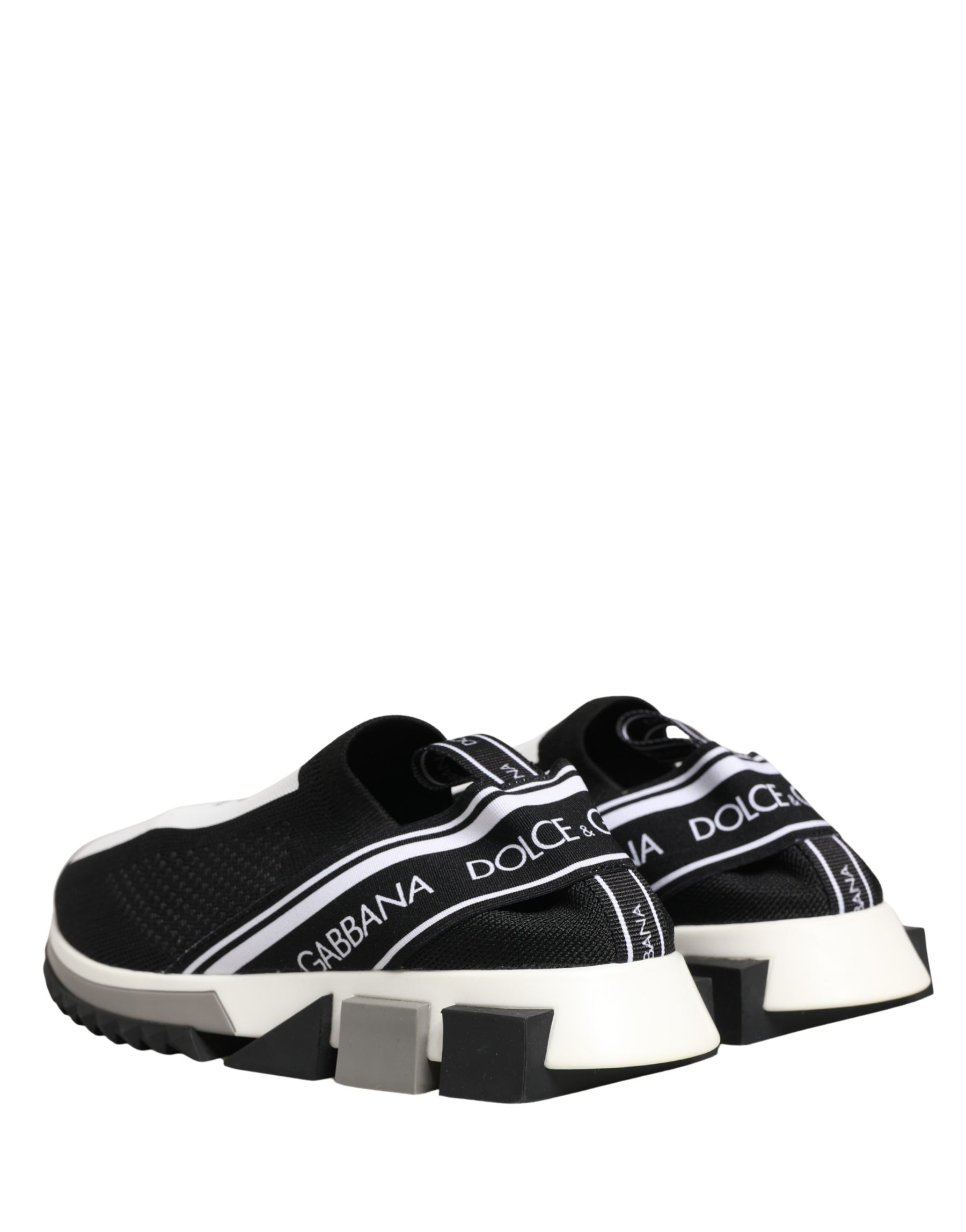 Dolce & Gabbana Black Sorrento Slip On Low Top Sneakers Shoes | Regal Royce