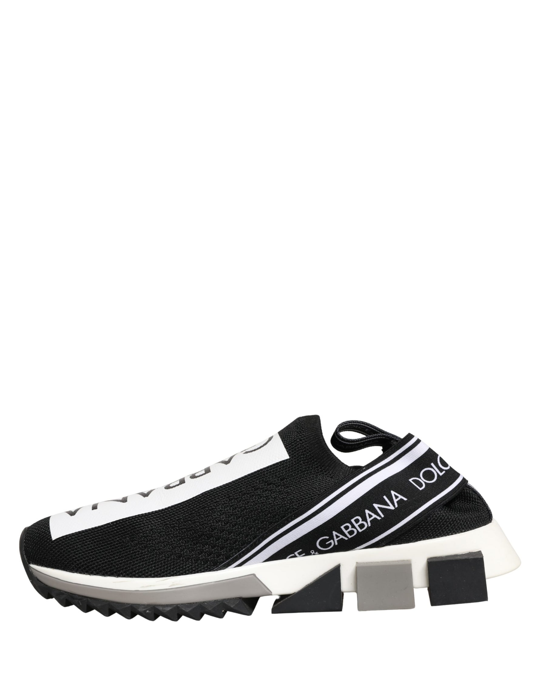 Dolce & Gabbana Black Sorrento Slip On Low Top Sneakers Shoes | Regal Royce