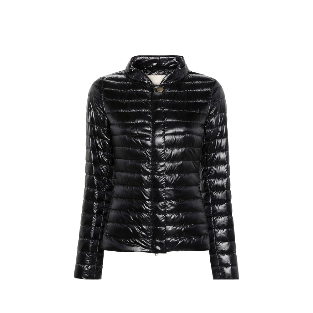 Herno Black Polyamide Full-Length Jacket | Regal Royce