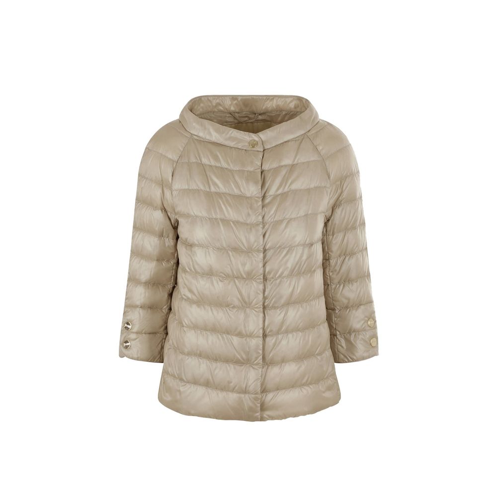 Herno Beige Polyamide Full-Length Jacket | Regal Royce