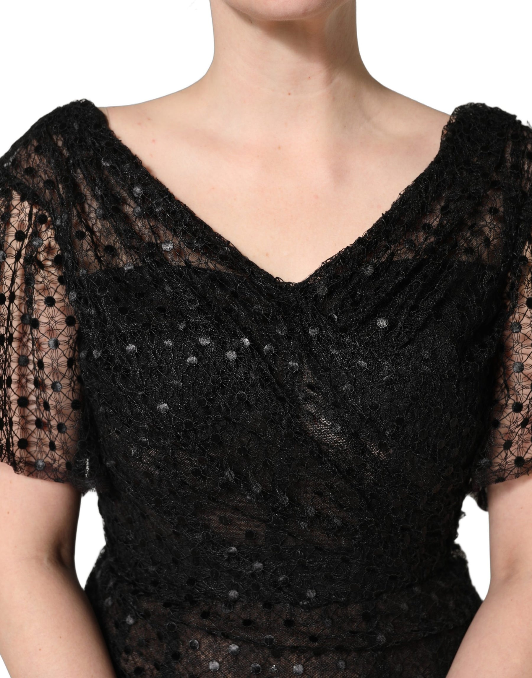 Dolce & Gabbana Black Sequinned Mermaid Evening Gown Dress | Regal Royce