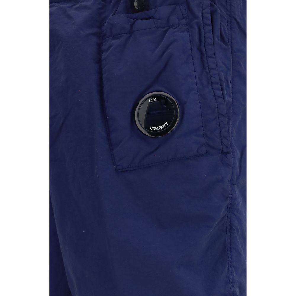 C.P. Company Blue Nylon Shorts | Regal Royce