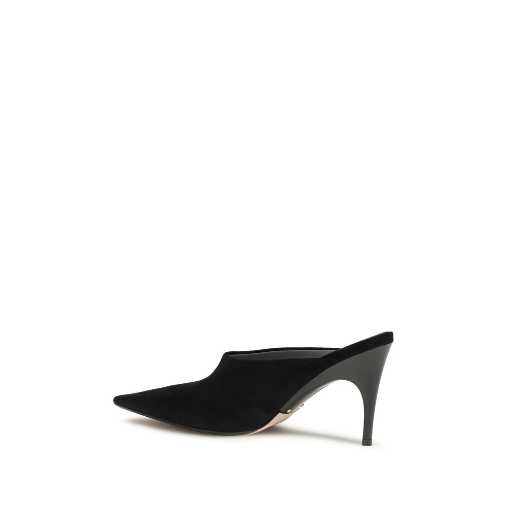 Balenciaga Black Suede Leather Mules | Regal Royce