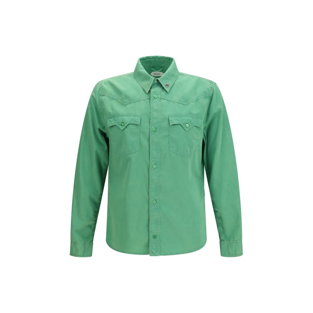Versace Bicolor Cotton Shortsleeve Shirt | Regal Royce