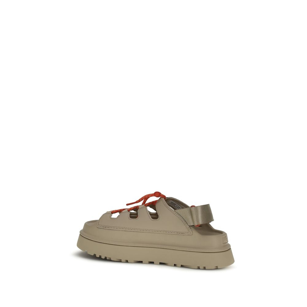 UGG Beige Polyurethane Platform Sandals | Regal Royce