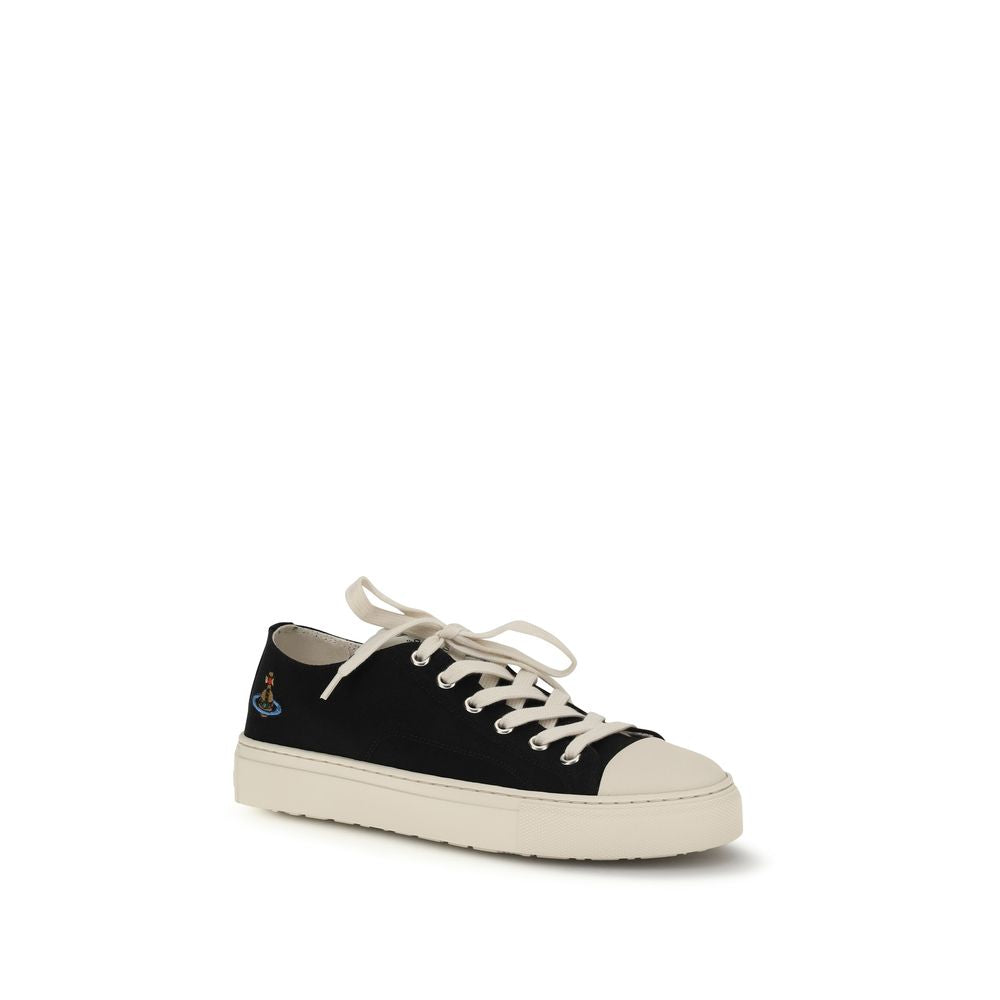 Vivienne Westwood Black Fabric Low Top Sneakers | Regal Royce