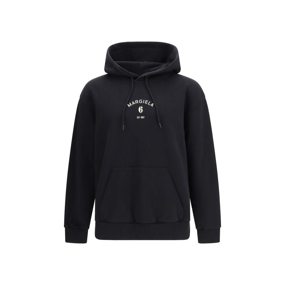 MM6 Black Cotton Sweatshirt | Regal Royce