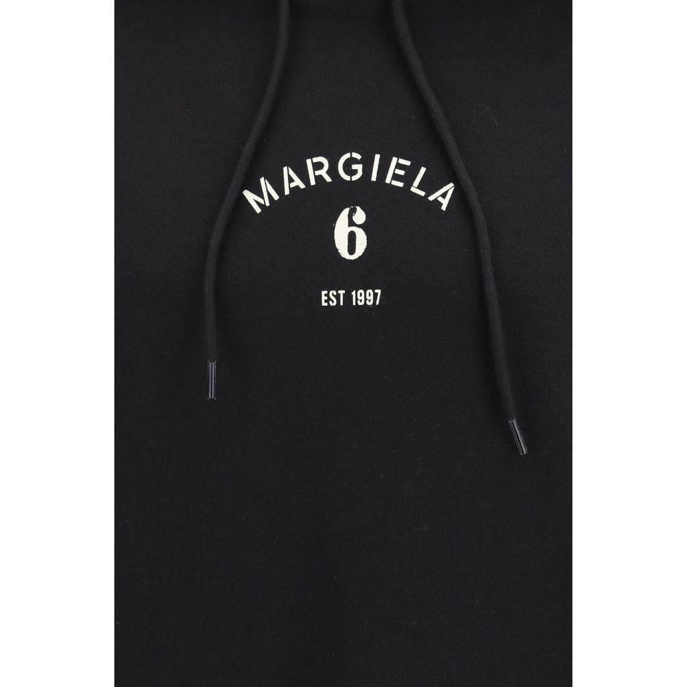 MM6 Black Cotton Sweatshirt | Regal Royce