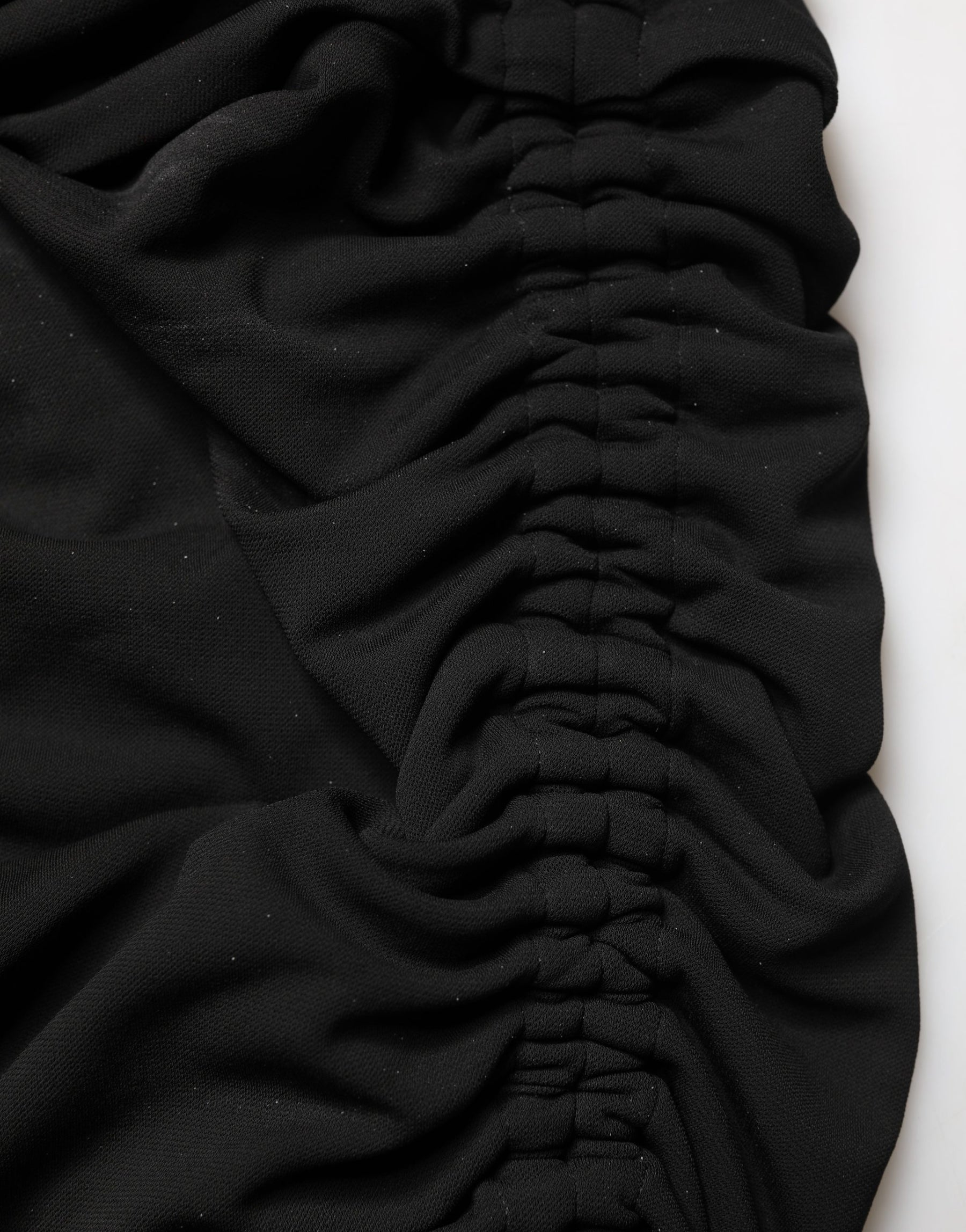 Dolce & Gabbana Black Jersey Calf Length Cut-Out Ruched Dress | Regal Royce