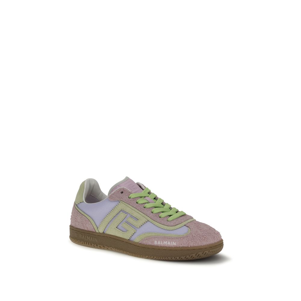Balmain Multicolor Calf Leather Bos Taurus Athletic Sneakers | Regal Royce