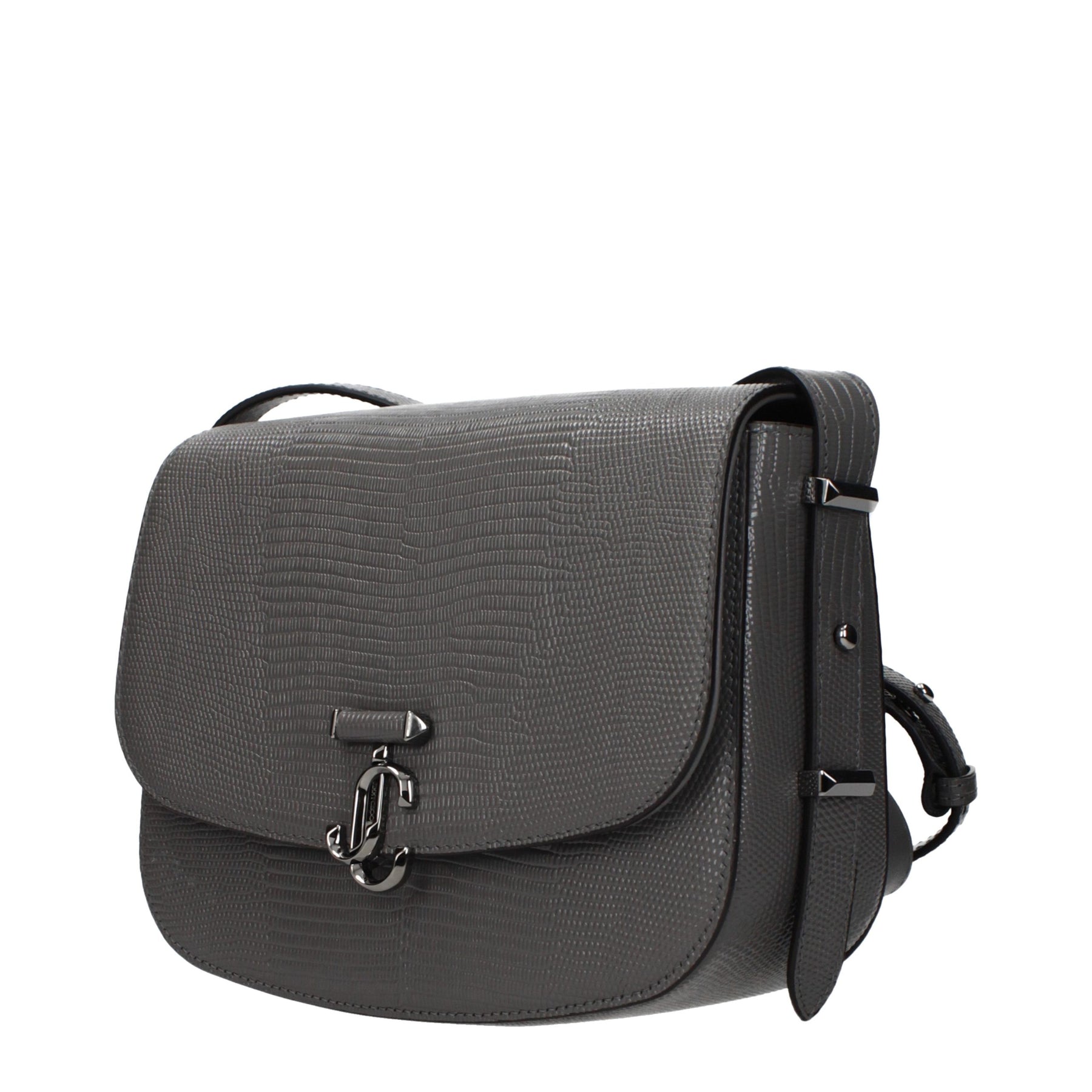 Jimmy Choo Gray Leather Crossbody Bag | Regal Royce