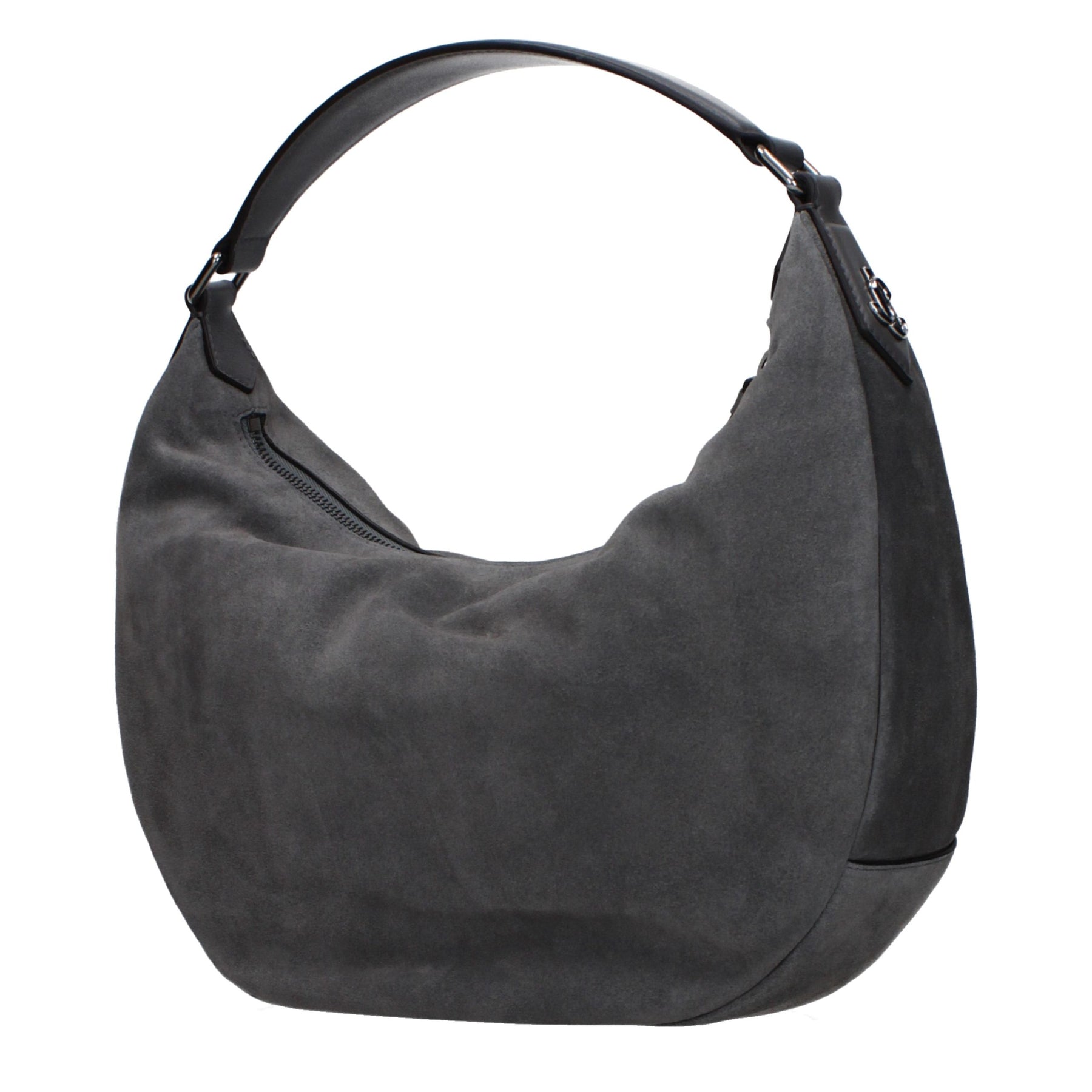 Jimmy Choo Gray Leather Shoulder Bag | Regal Royce