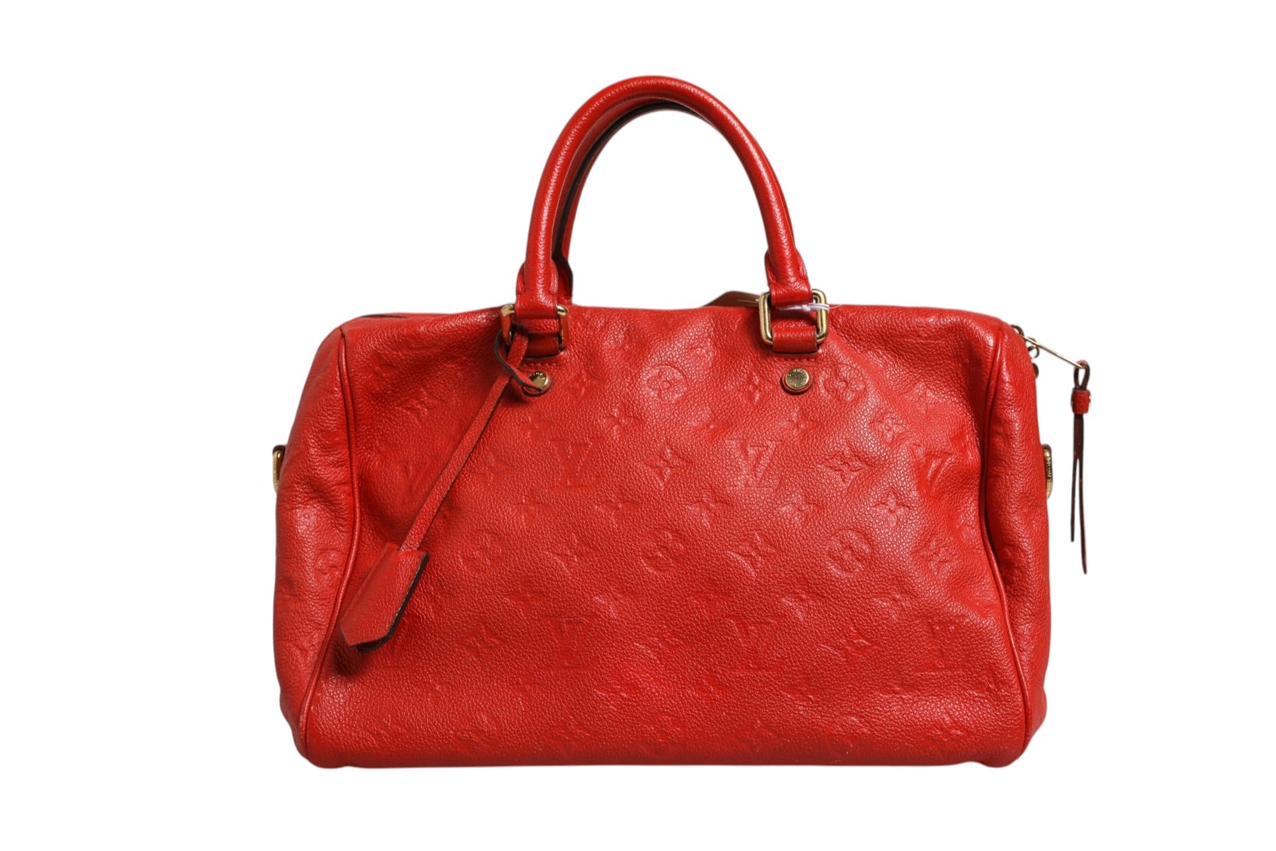 Louis Vuitton Red Monogram Empreinte Speedy Bandouliere 30 | Regal Royce