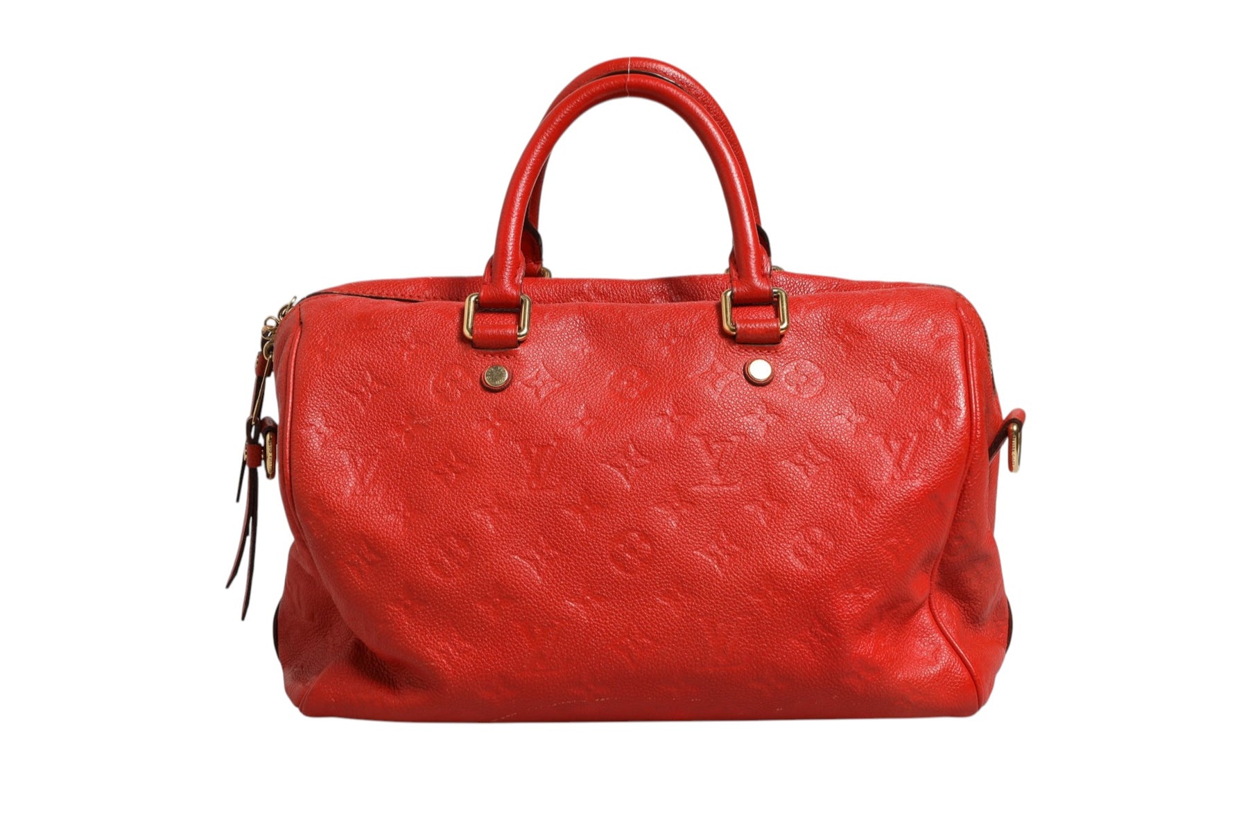 Louis Vuitton Red Monogram Empreinte Speedy Bandouliere 30 | Regal Royce