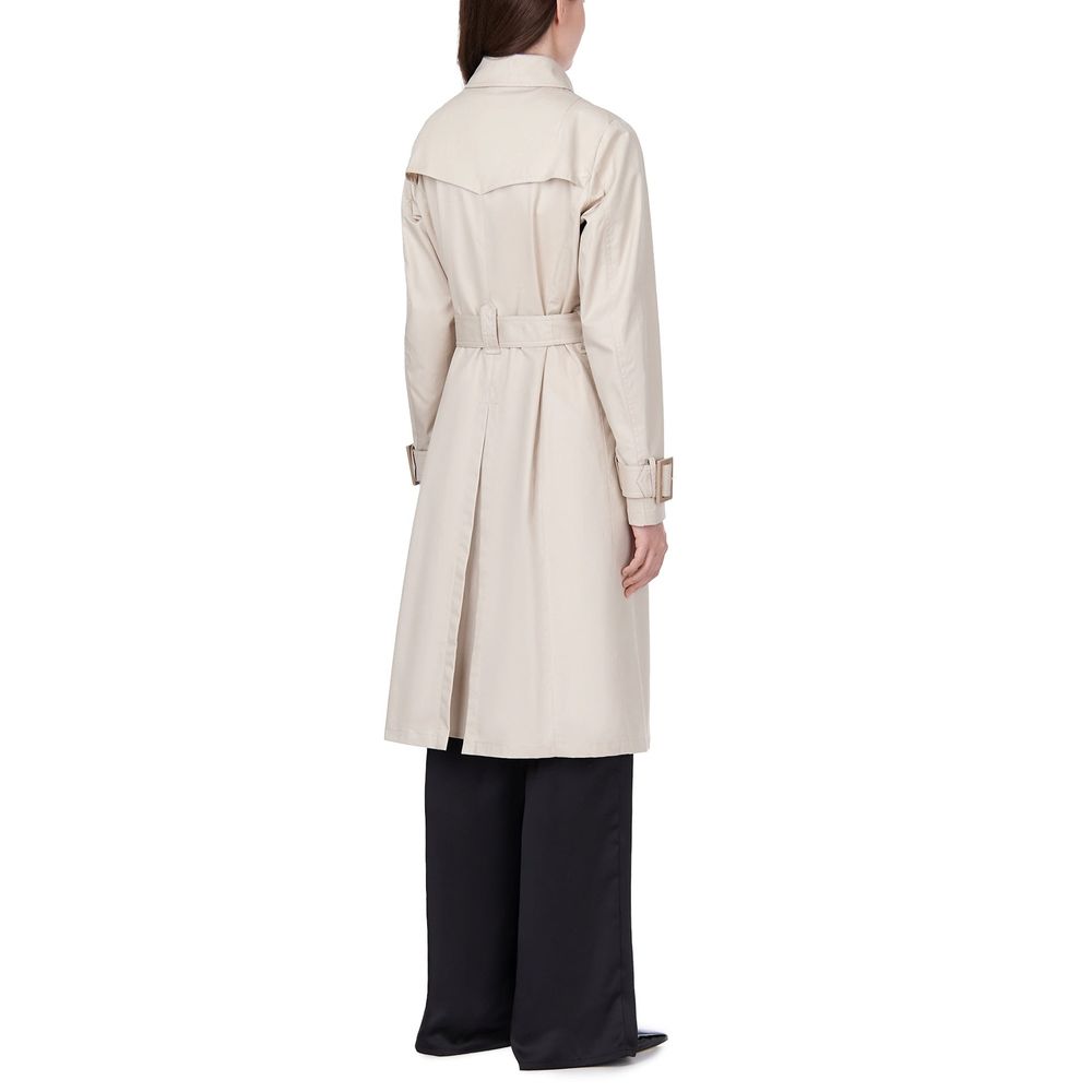 Herno White Cotton Coat | Regal Royce