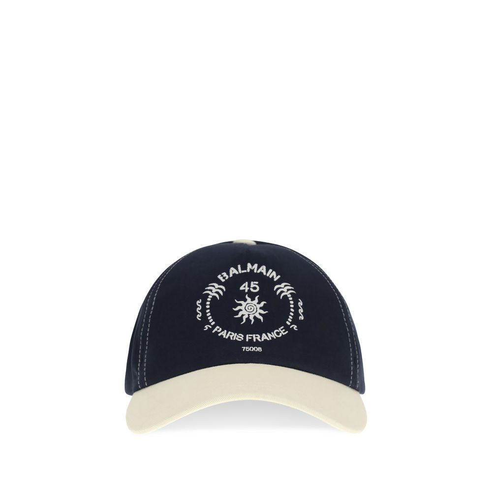 Balmain Blue Cotton Cap (Baseball Hat) | Regal Royce