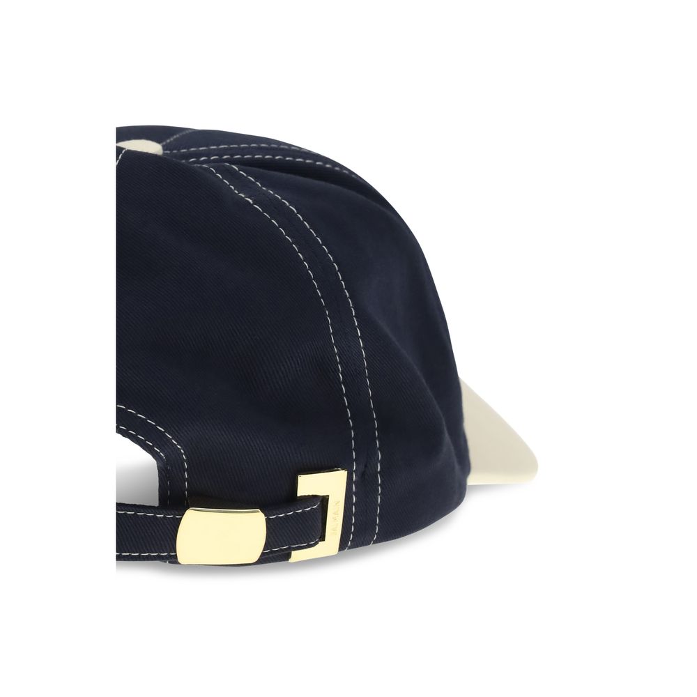Balmain Blue Cotton Cap (Baseball Hat) | Regal Royce