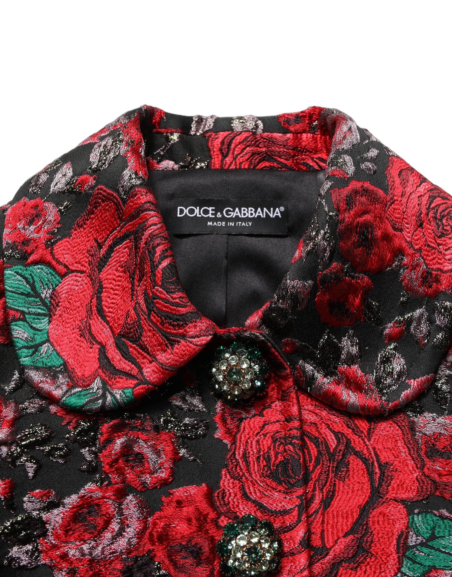 Dolce & Gabbana Multicolor Floral Brocade ButtonBlazer Jacket | Regal Royce