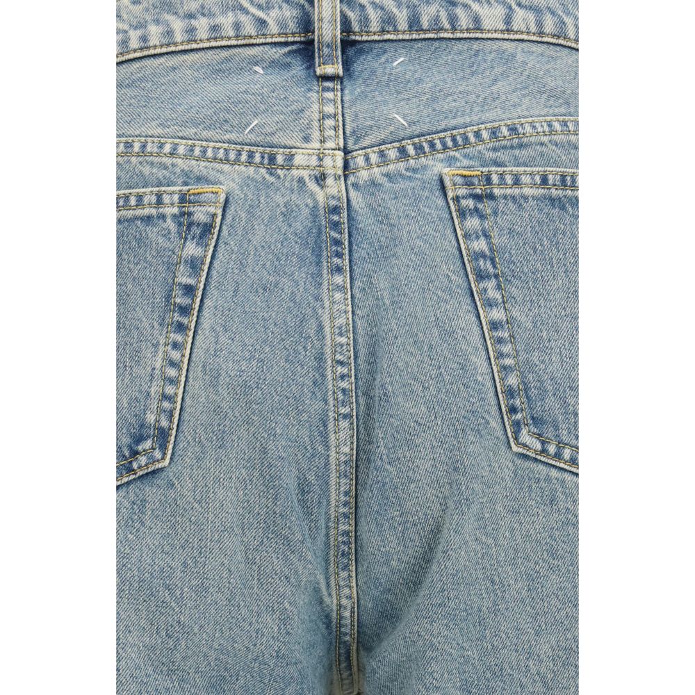 Maison Margiela Blue Cotton Straight-Leg Jeans | Regal Royce