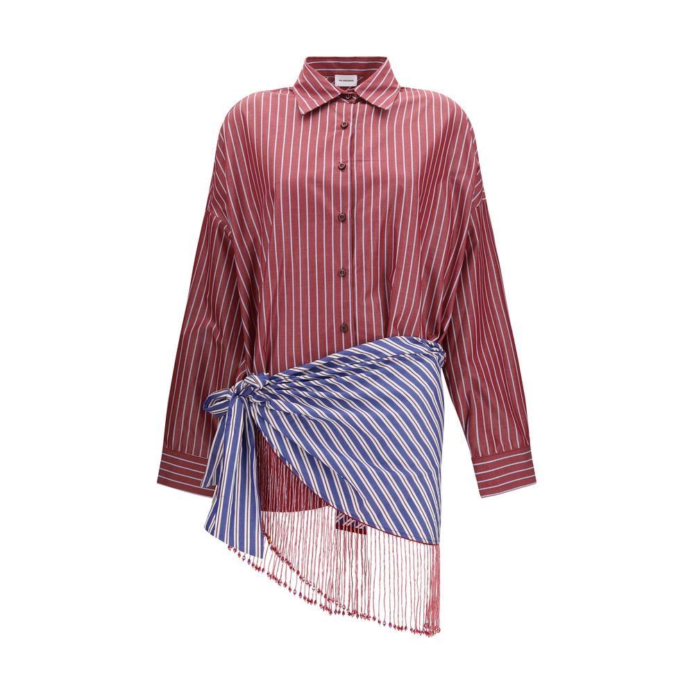 The Andamane Bordeaux Cotton Casual Dress | Regal Royce