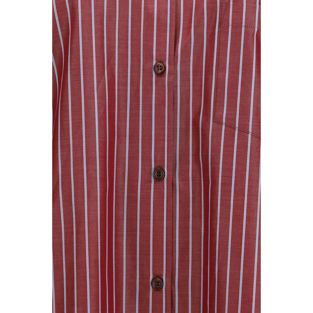 The Andamane Bordeaux Polyester Pattern Shirt | Regal Royce