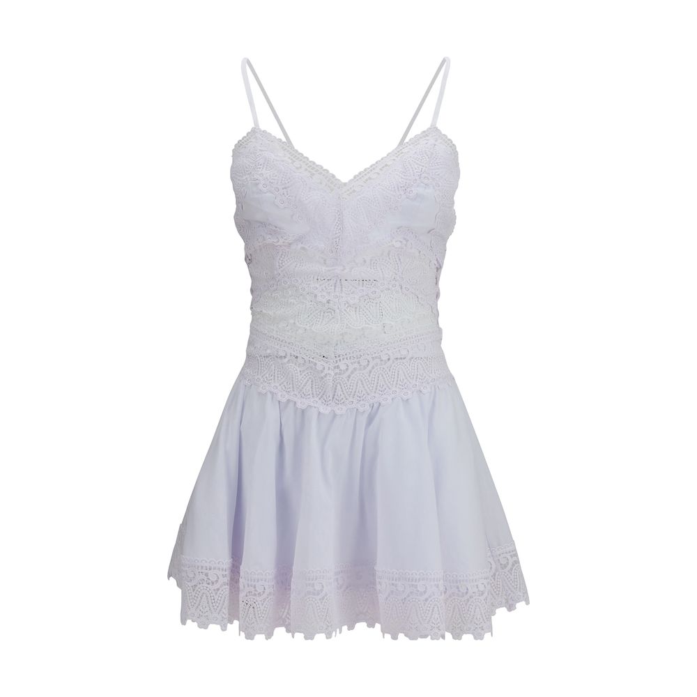 Charo Ruiz White Cotton Casual Dress | Regal Royce