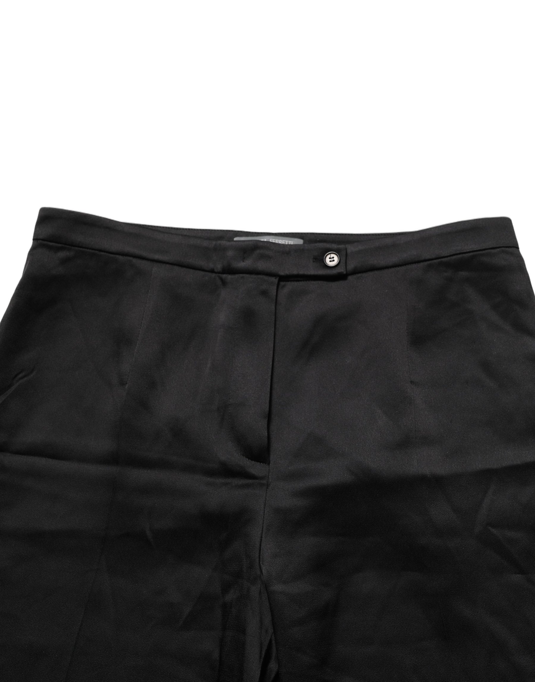 Alberta Ferretti Black HighWaist WideLeg Women Trouser Pants | Regal Royce