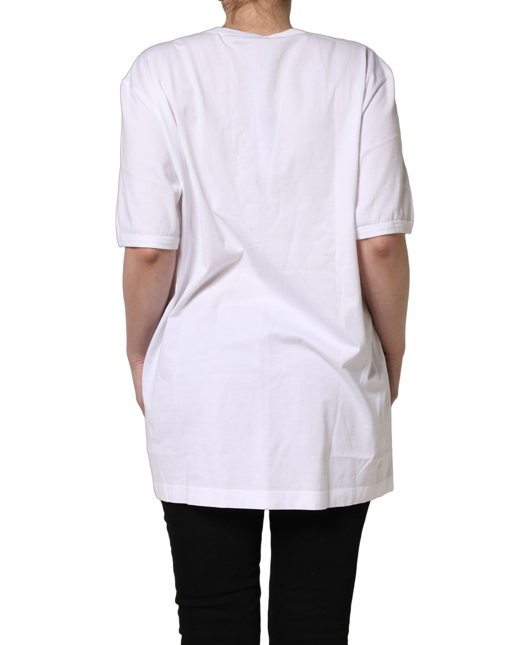Dolce & Gabbana White D&G PRINCE I WAS THERE Crew Neck T-shirt | Regal Royce