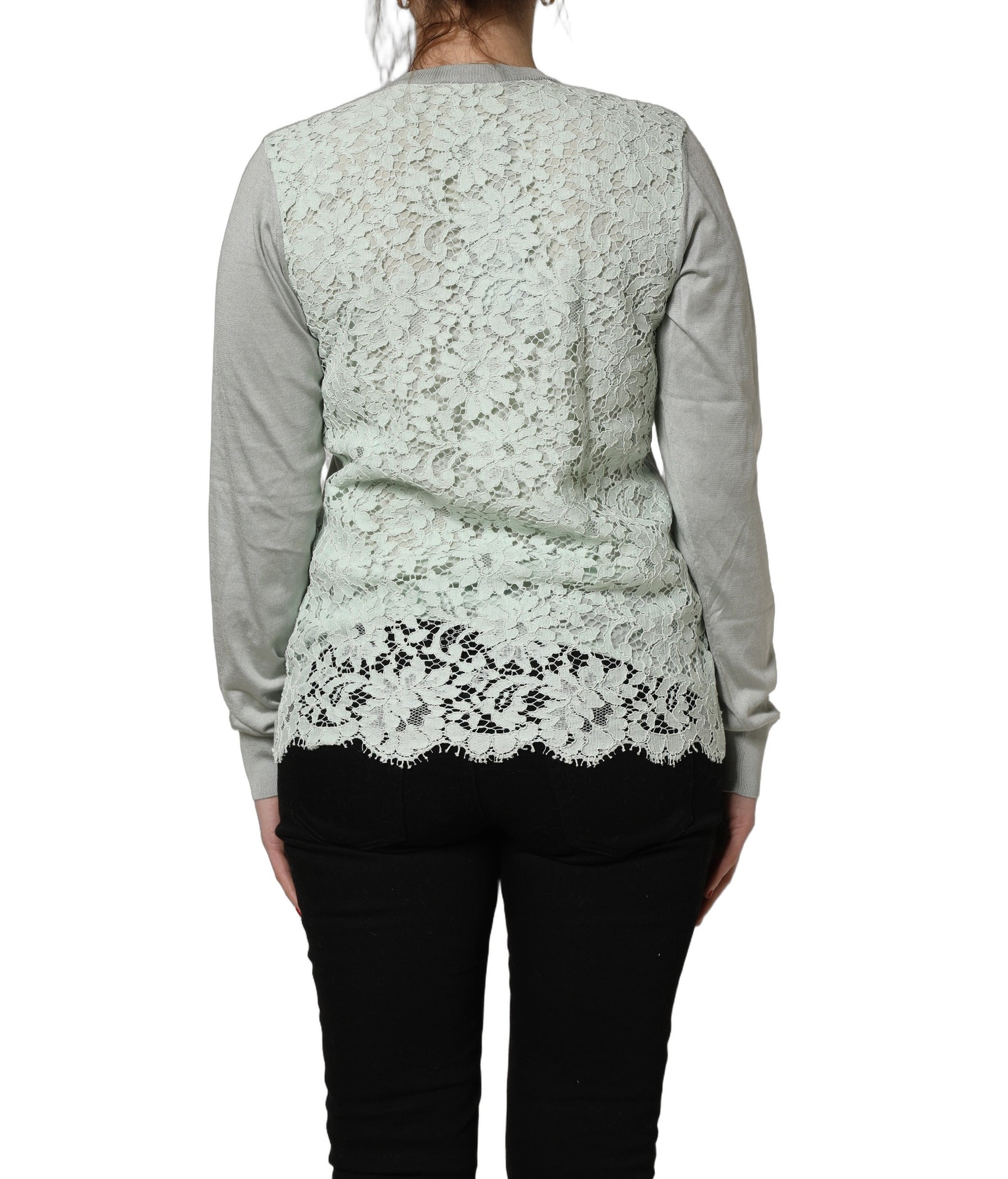 Dolce & Gabbana Green ButtonDown LongSleeve Cardigan Sweater | Regal Royce