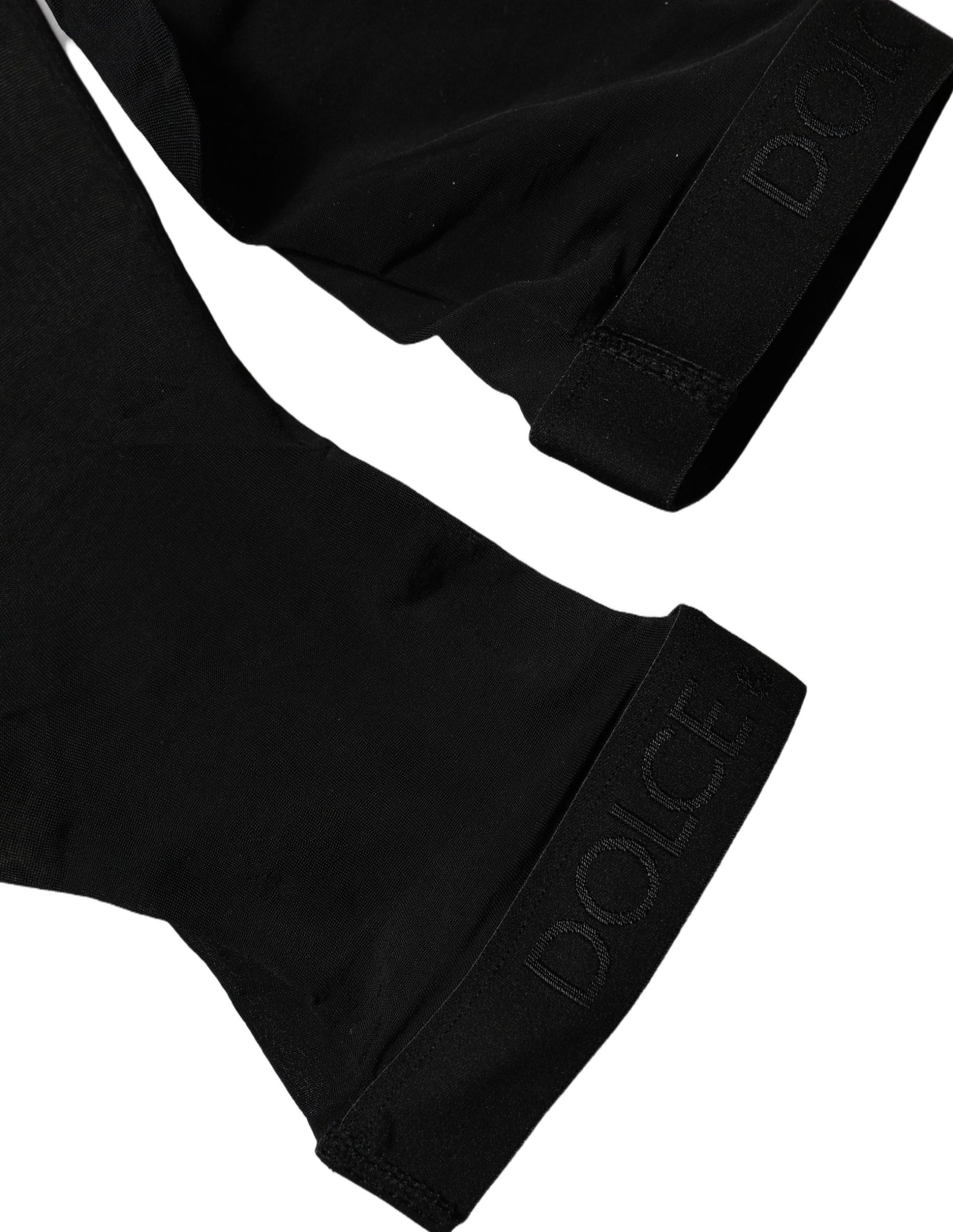 Dolce & Gabbana Black Sheer Nylon Thigh High Stockings Socks | Regal Royce