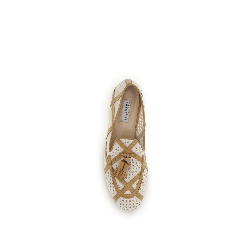 Fratelli Rossetti Beige Linen Slip-On Loafers | Regal Royce