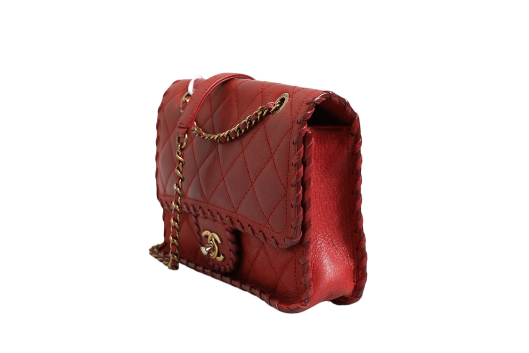 Chanel Mini Flap Bag Lambskin Braided Calfskin Gold Tone Metal | Regal Royce