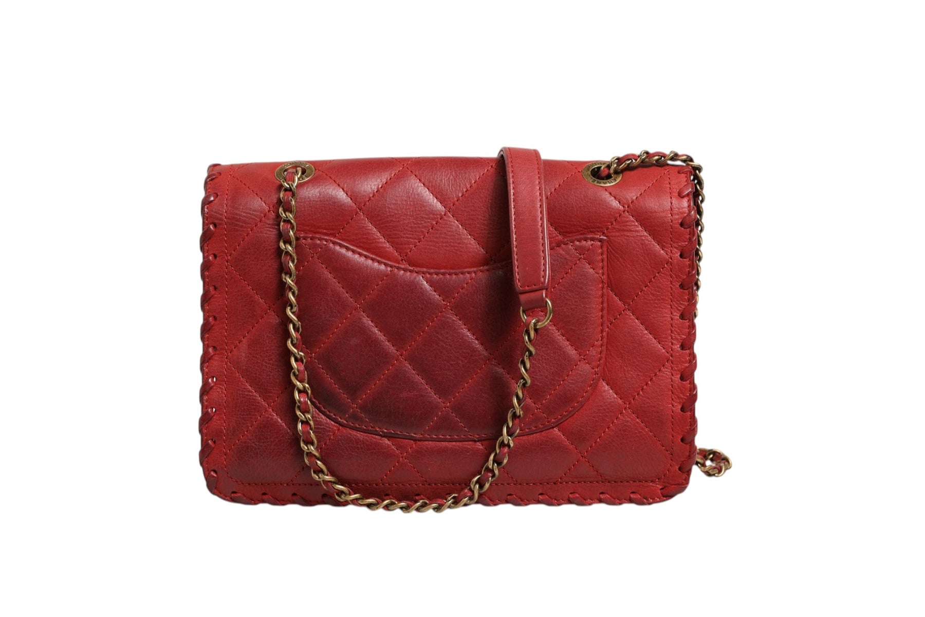 Chanel Mini Flap Bag Lambskin Braided Calfskin Gold Tone Metal | Regal Royce