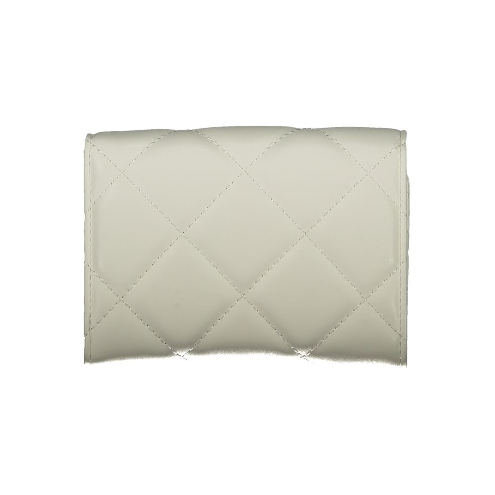 Mario Valentino Bianco Polyurethane Women's Wallet | Regal Royce