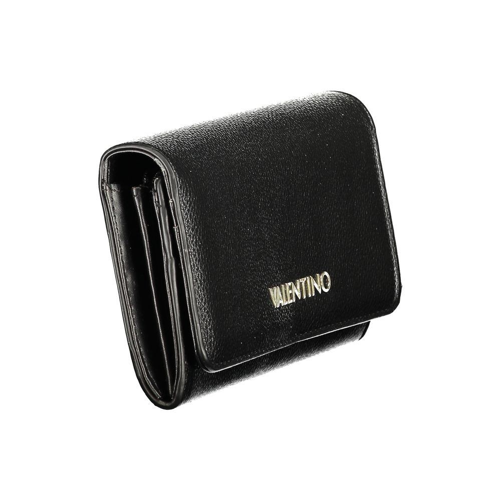 Mario Valentino Black Polyurethane Women's Wallet | Regal Royce