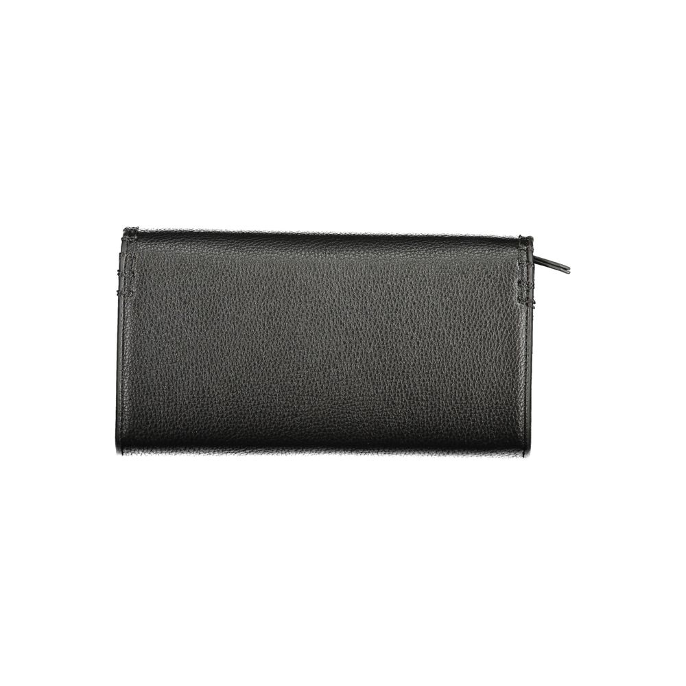 Mario Valentino Black Polyurethane Women's Wallet | Regal Royce