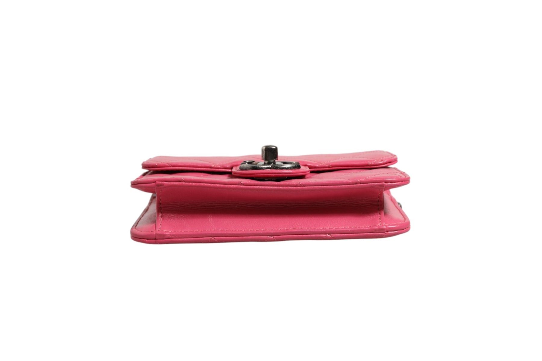Chanel Pink Quilted Lambskin Leather Classic Square Mini Flap Bag | Regal Royce
