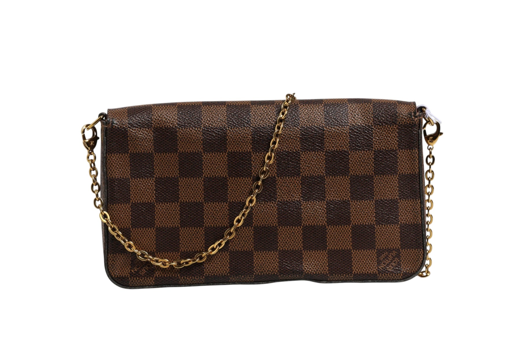 Louis Vuitton Damier Ebene Pochette Felice Chain Wallet | Regal Royce