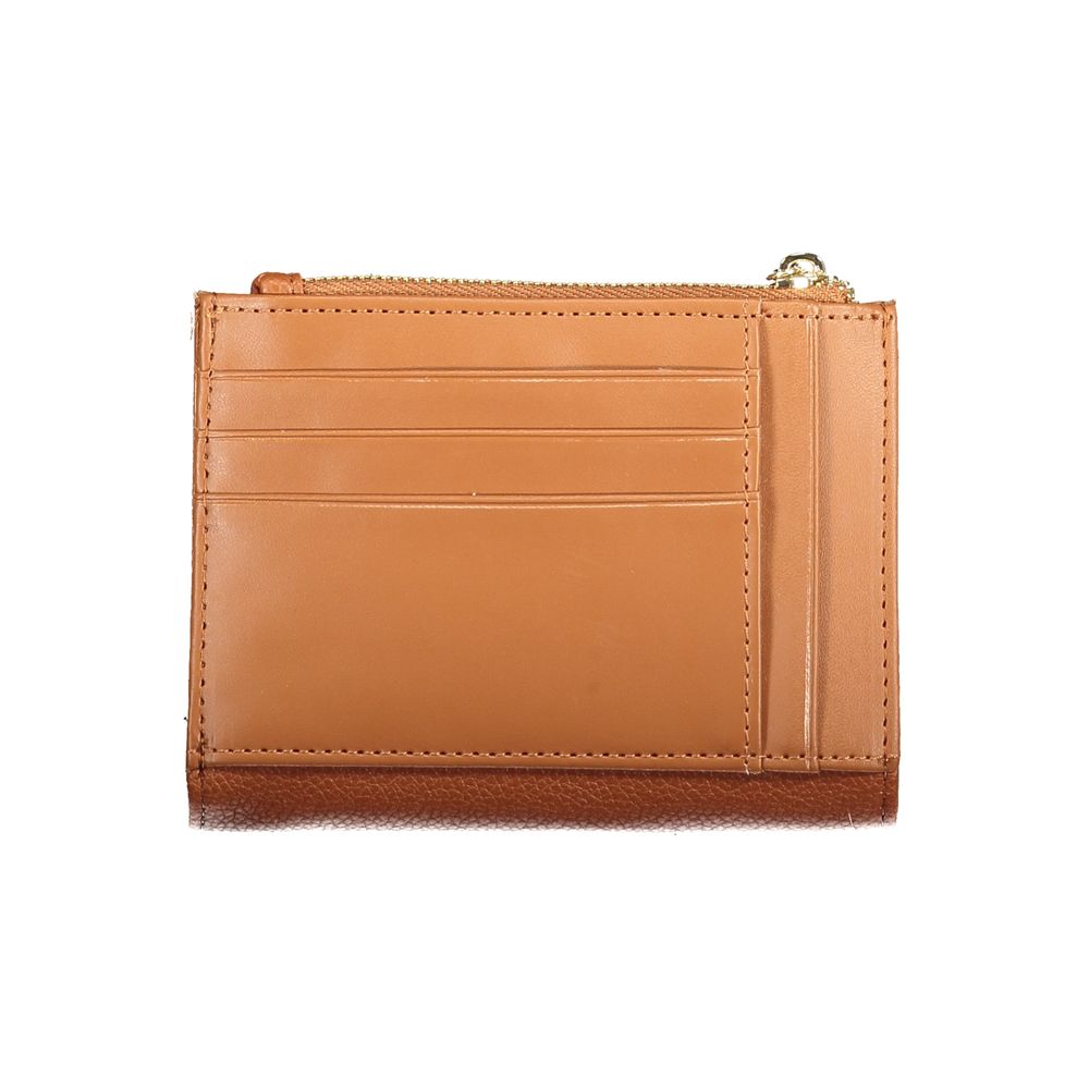 Mario Valentino Brown Polyurethane Women's Wallet | Regal Royce